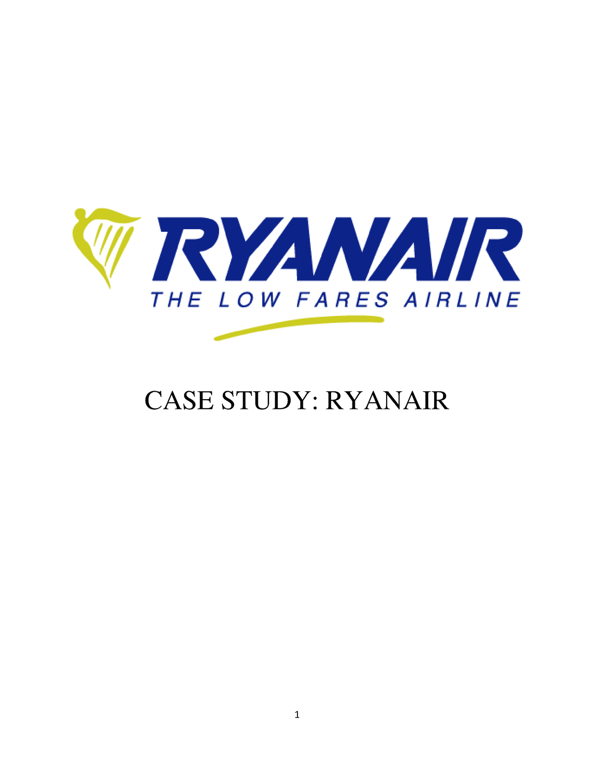 ryanair case study slideshare