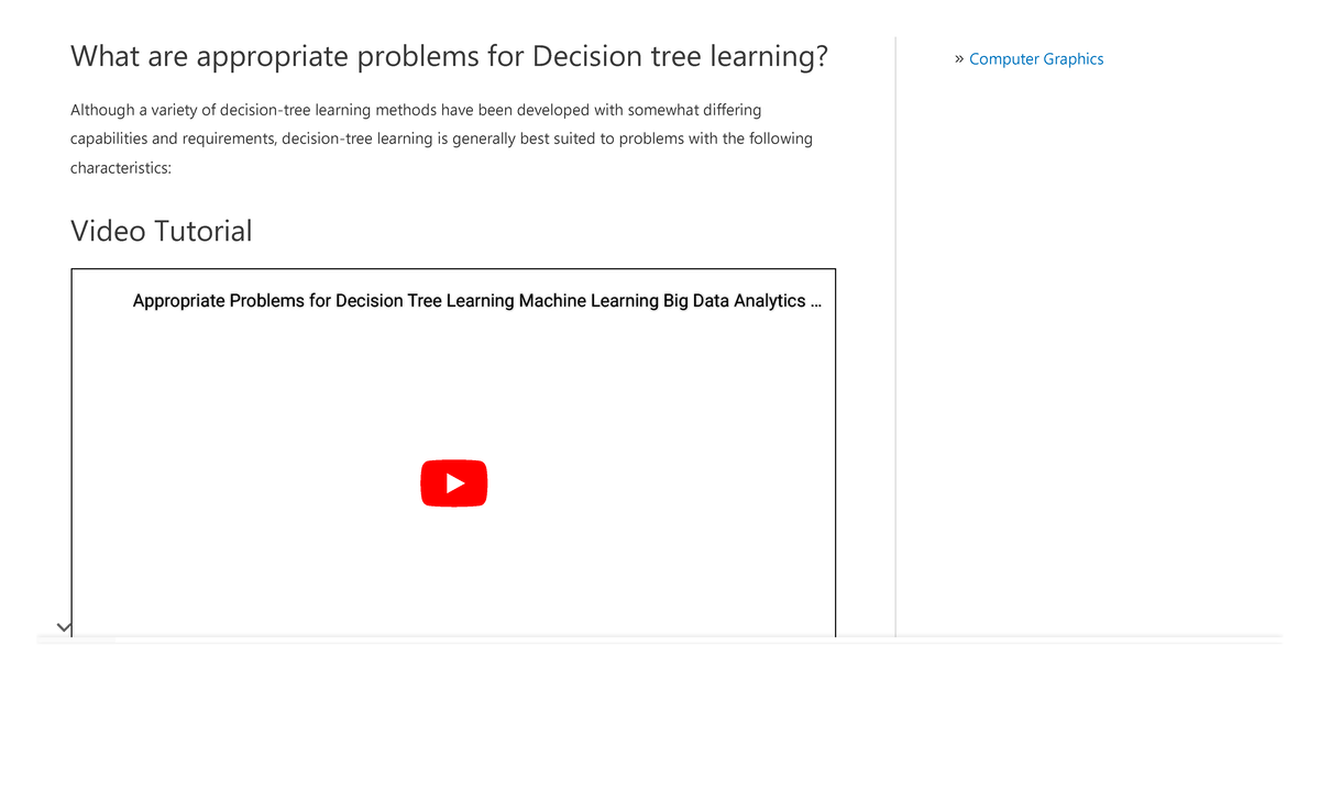 Appropriate Problems For Decision Tree Learning - VTUPulse - What are ...