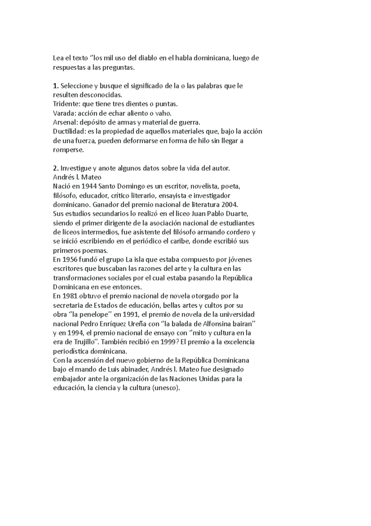 Mil formas de usar el diablo Lea el texto ‘’los mil uso del diablo en