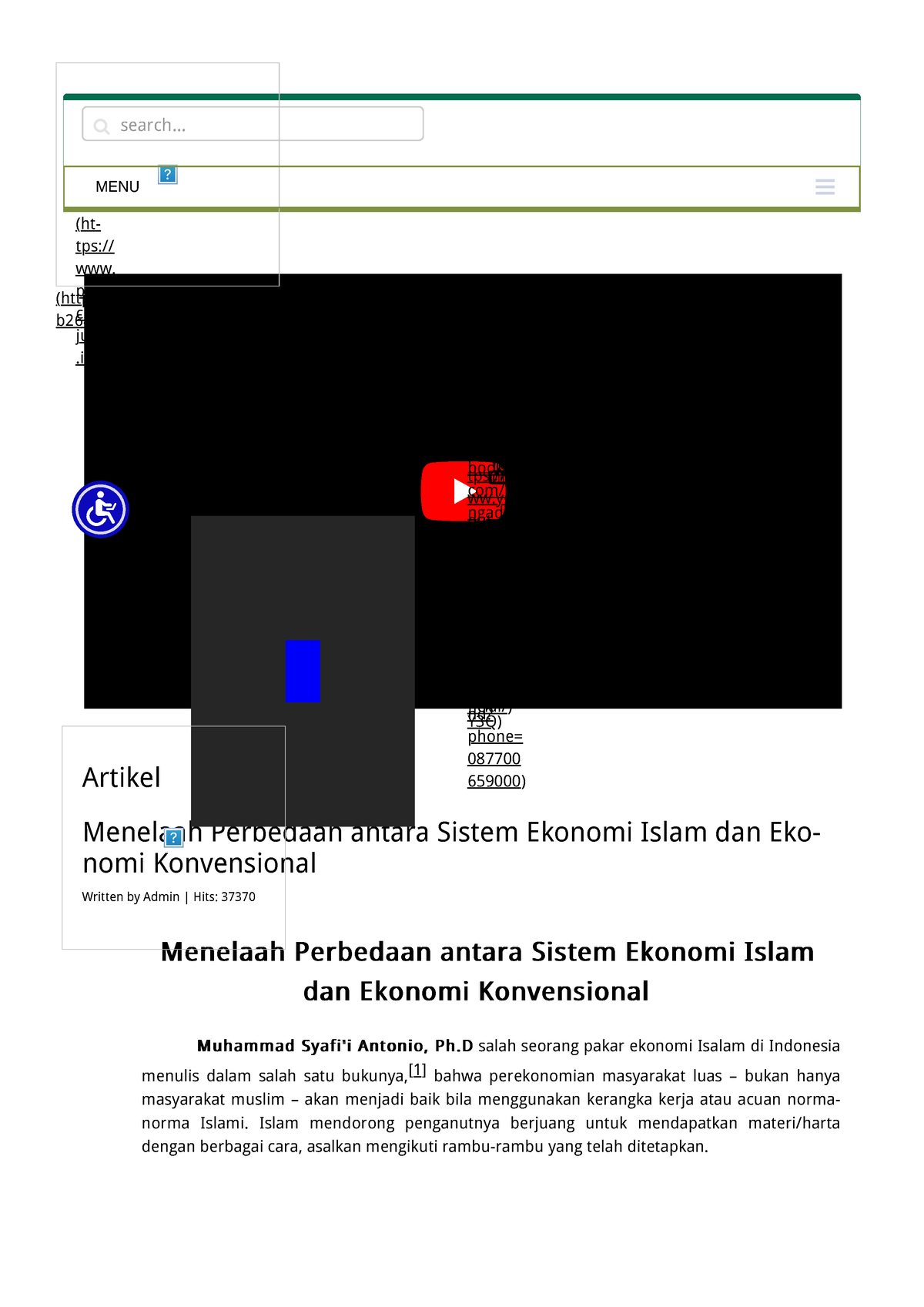 Menelaah Perbedaan Antara Sistem Ekonomi Islam Dan Ekonomi Konvensional Artikel Menelaah