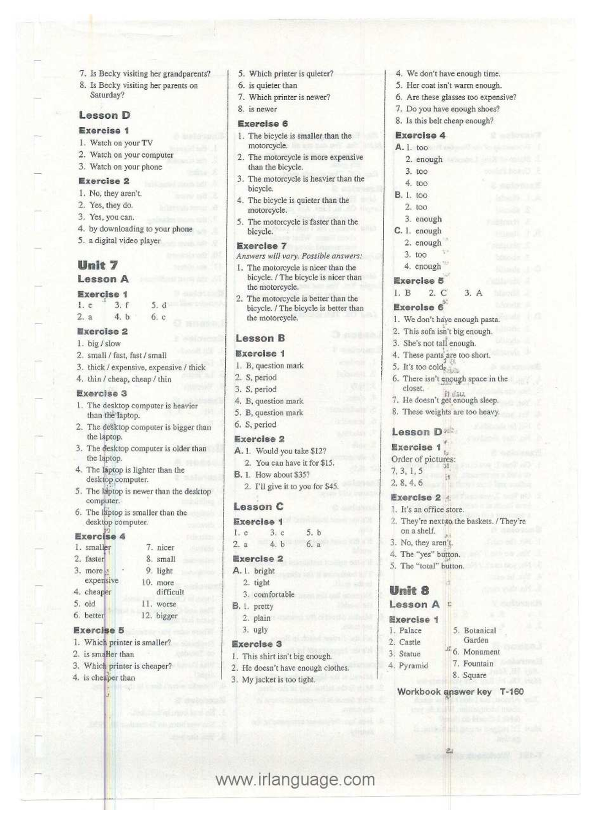 Four Corners 3 Blue Workbook Answer Key 1422 Studocu