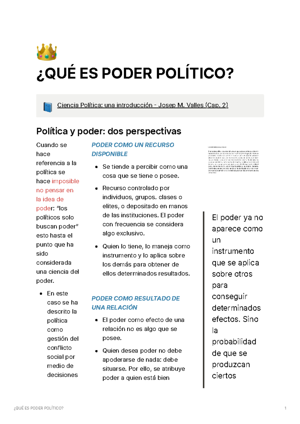 ¿QUÉ ES Poder Pol ítico - Apuntes - concepto - ¿QUÉ ES PODER POLÍTICO ...