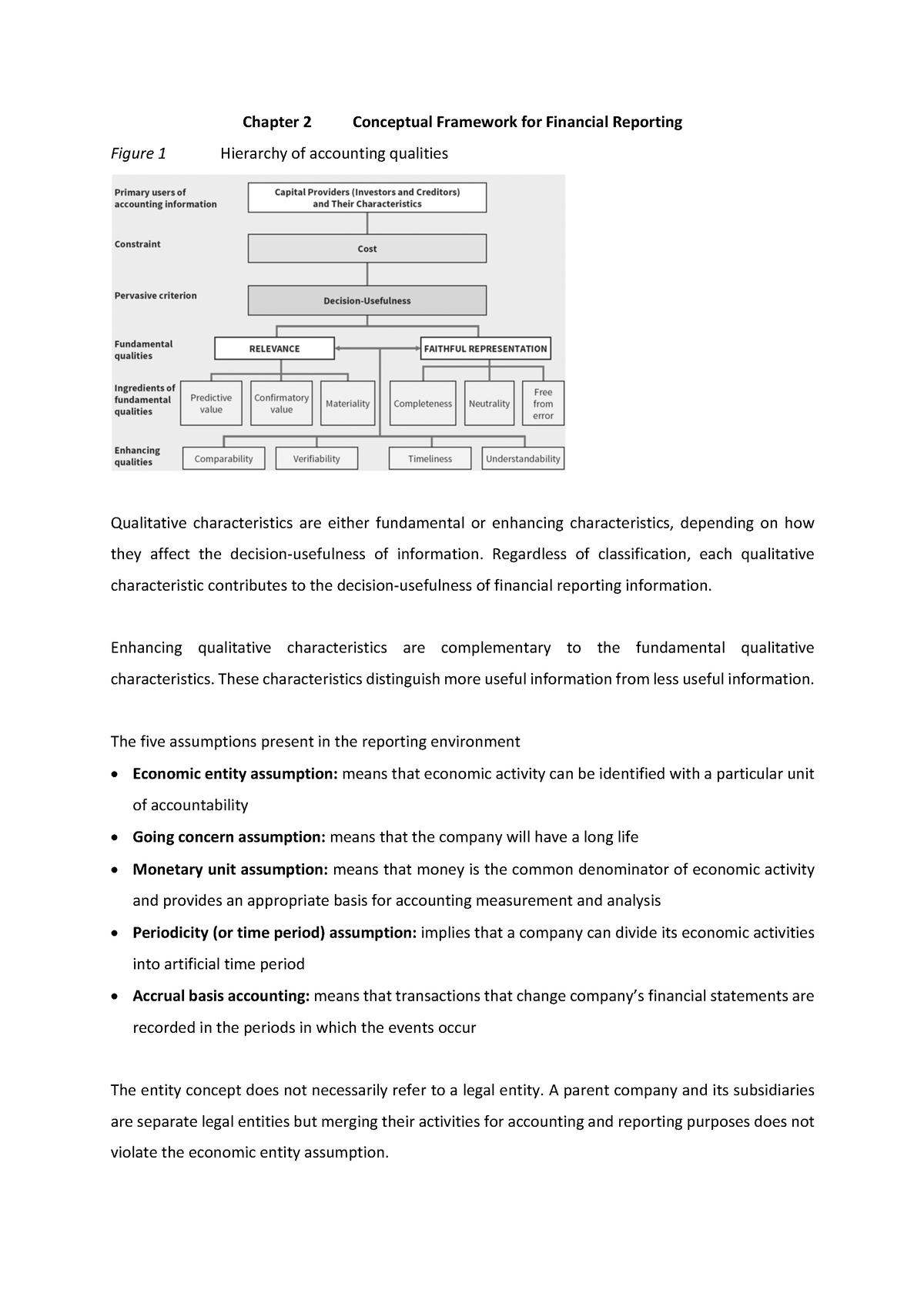 Chapter 2 Conceptual Framework For Financial Reporting - Chapter 2 ...