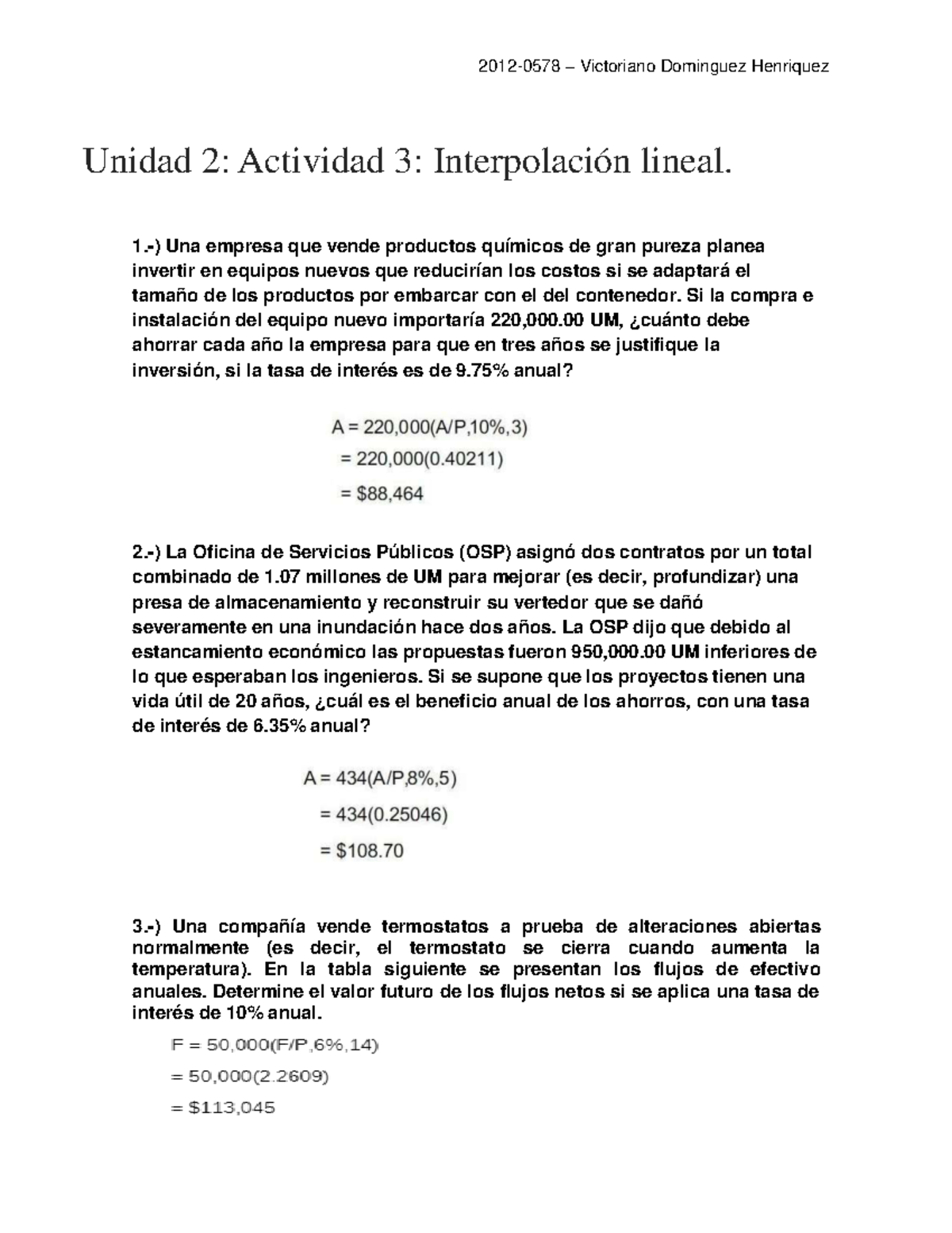 Dominguez Victoriano Unidad 2 Actividad 3 Interpolación lineal - 2012 ...