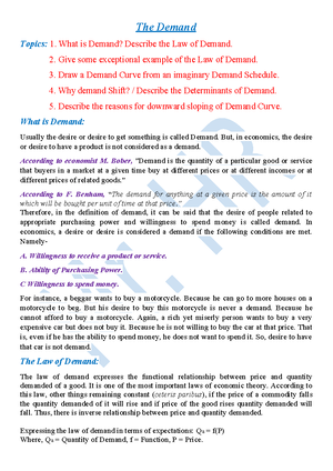 The Demand: Definition, Law of Demand, exceptional Examples, Demand ...