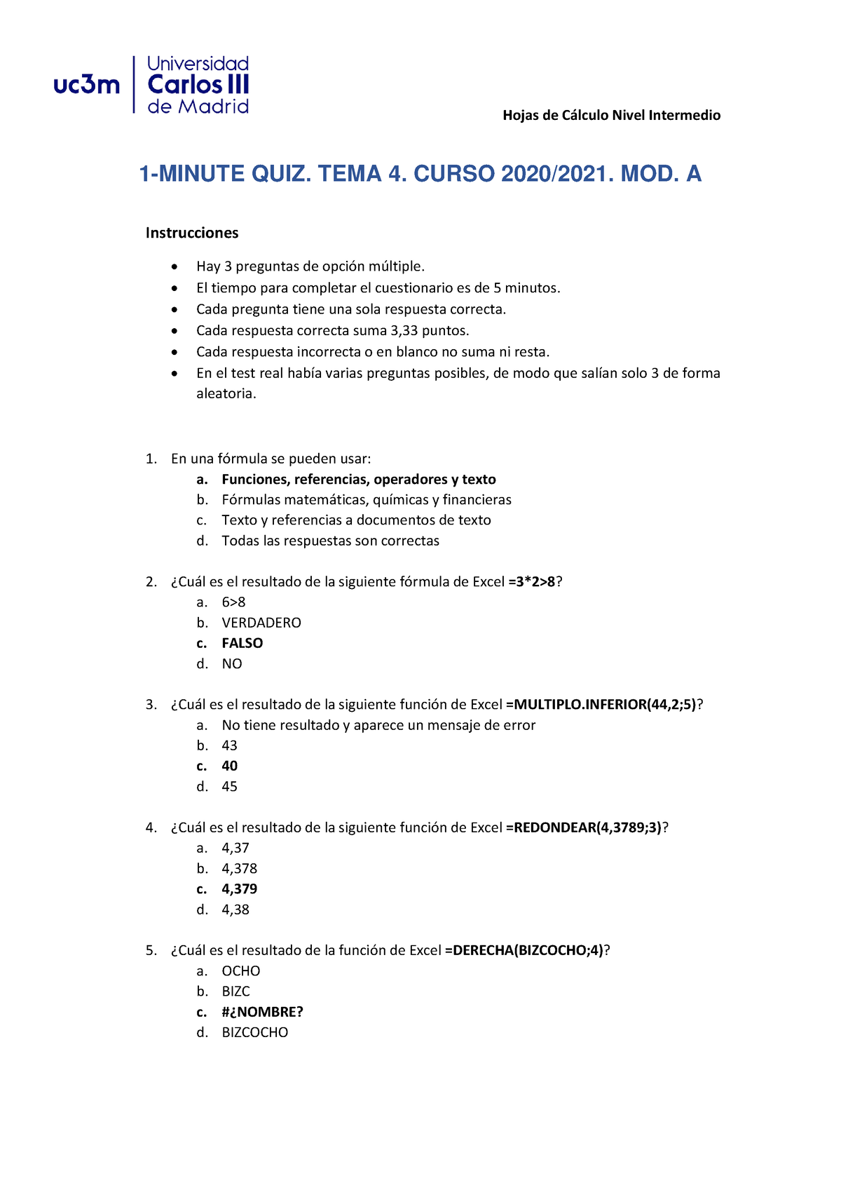 20-21 Quiz Tema 4 Sol A - Test Para Prepararse El Cuestionario Del Tema ...