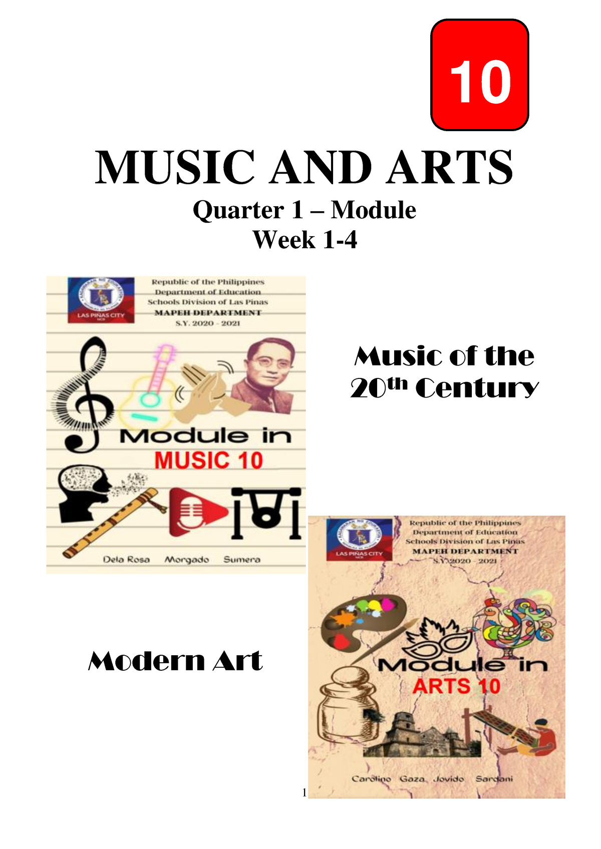 Reviewer - Wow - MUSIC AND ARTS Quarter 1 – Module Week 1 ...