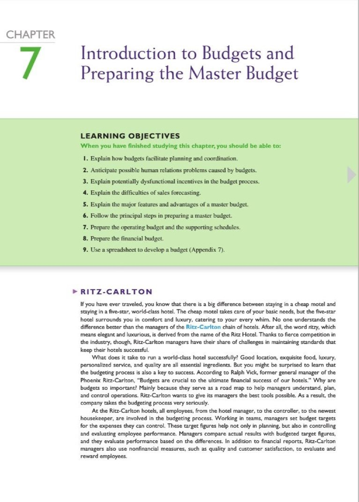 Chapter-7e - Budgets And Preparing The Master Budget - CHAPTER 7 ...