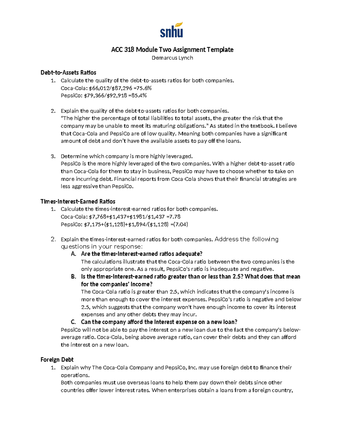 ACC 318 Module Two Assignment Template - ACC 318 Module Two Assignment ...