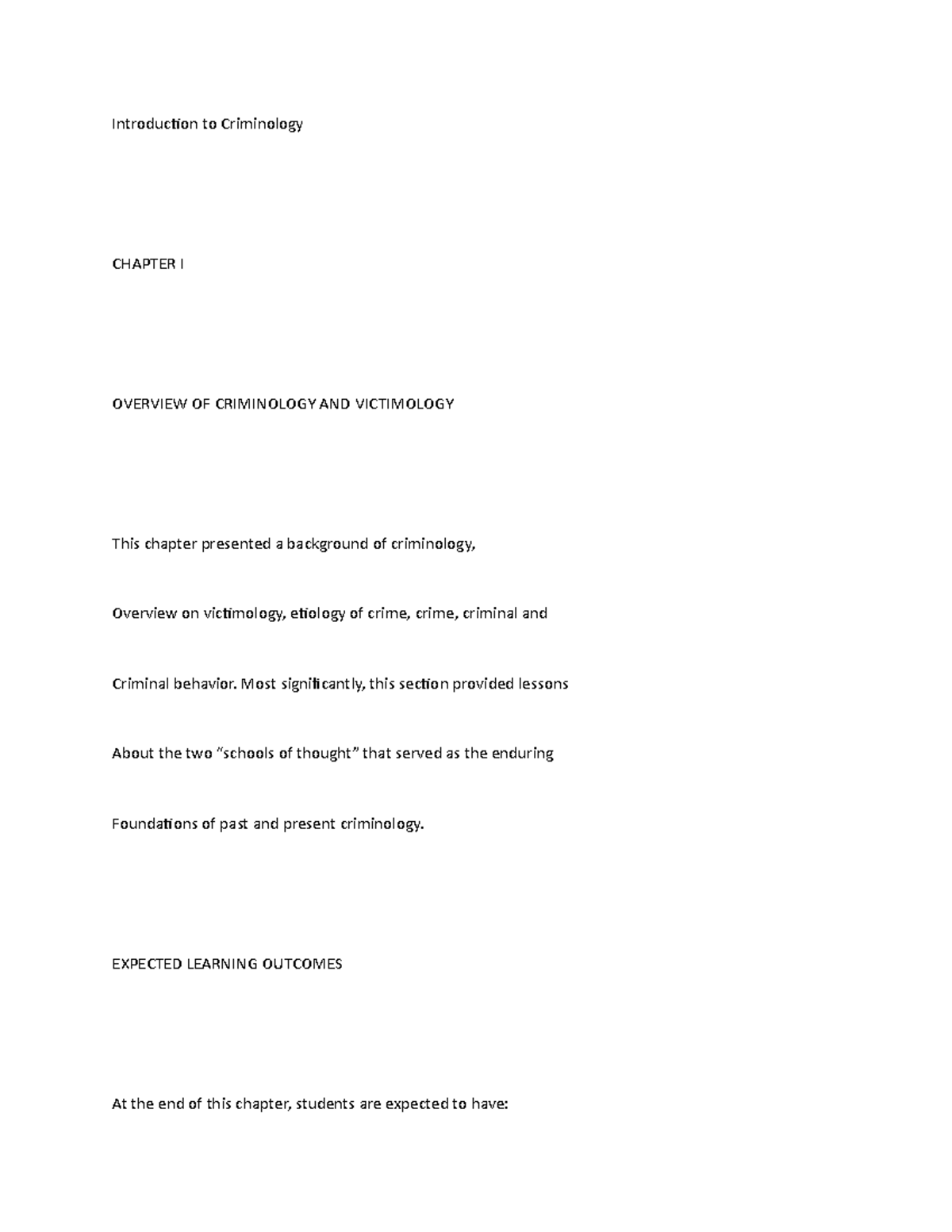 Chapter 1,2,3 DOC sociology and other nonlegal fields, including