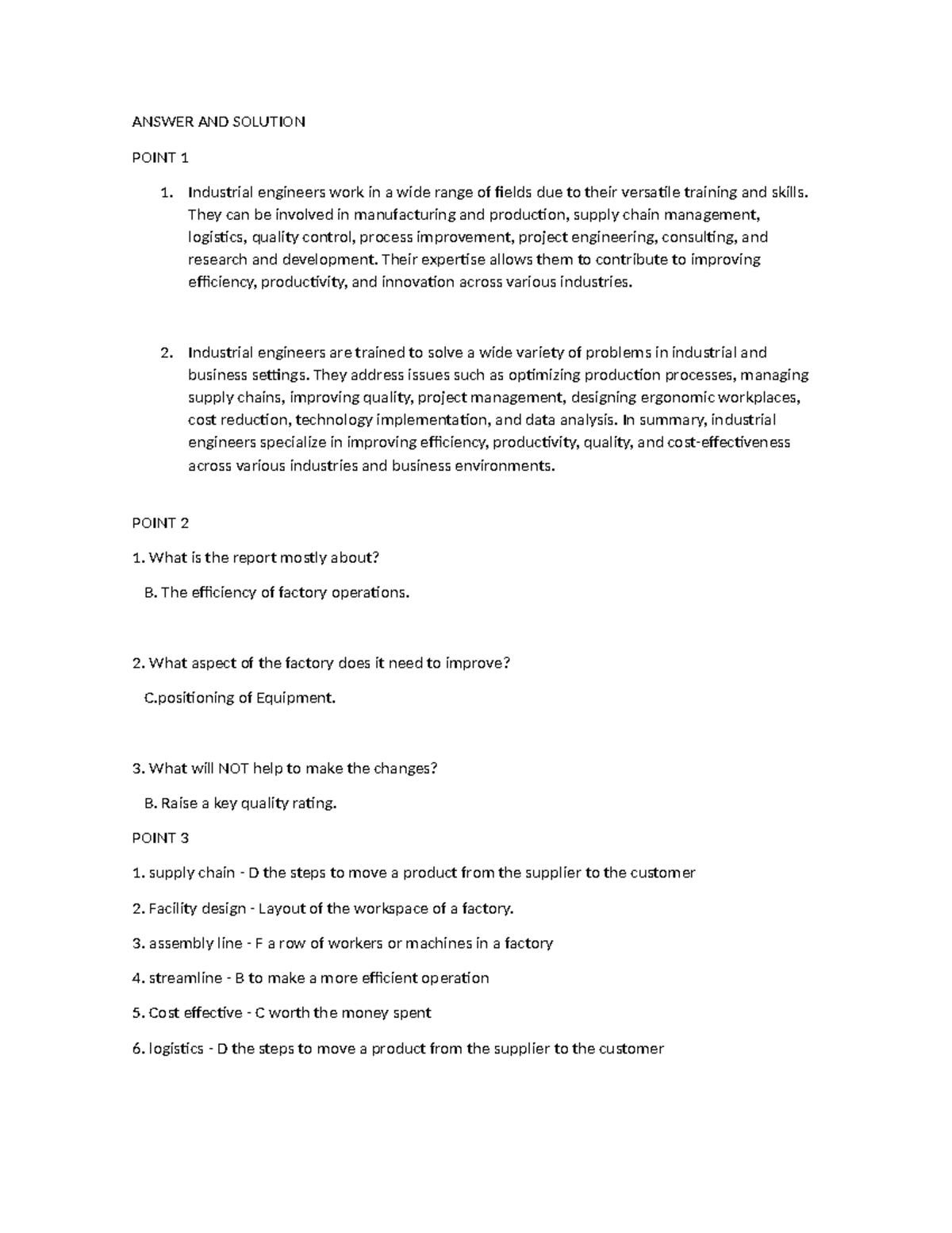Answer AND Solution - Soluciones de examenes - ANSWER AND SOLUTION ...