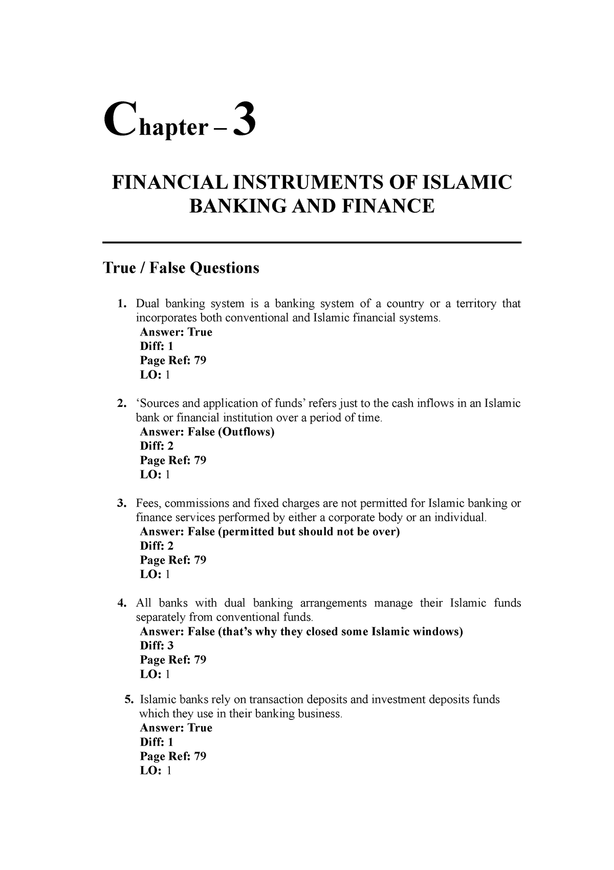 TB-Islamic Banking-Ch3 - Chapter – 3 FINANCIAL INSTRUMENTS OF ISLAMIC ...