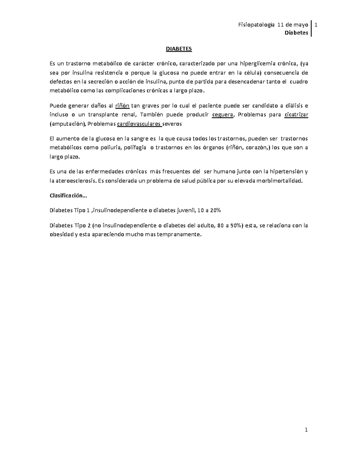diabetes mellitus tipo dos fisiopatología mayo