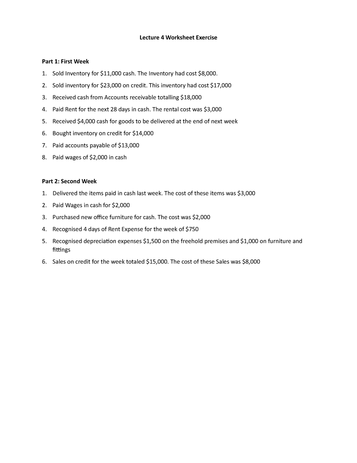 Topic 4 Lecture Worksheet - Lecture 4 Worksheet Exercise Part 1: First ...