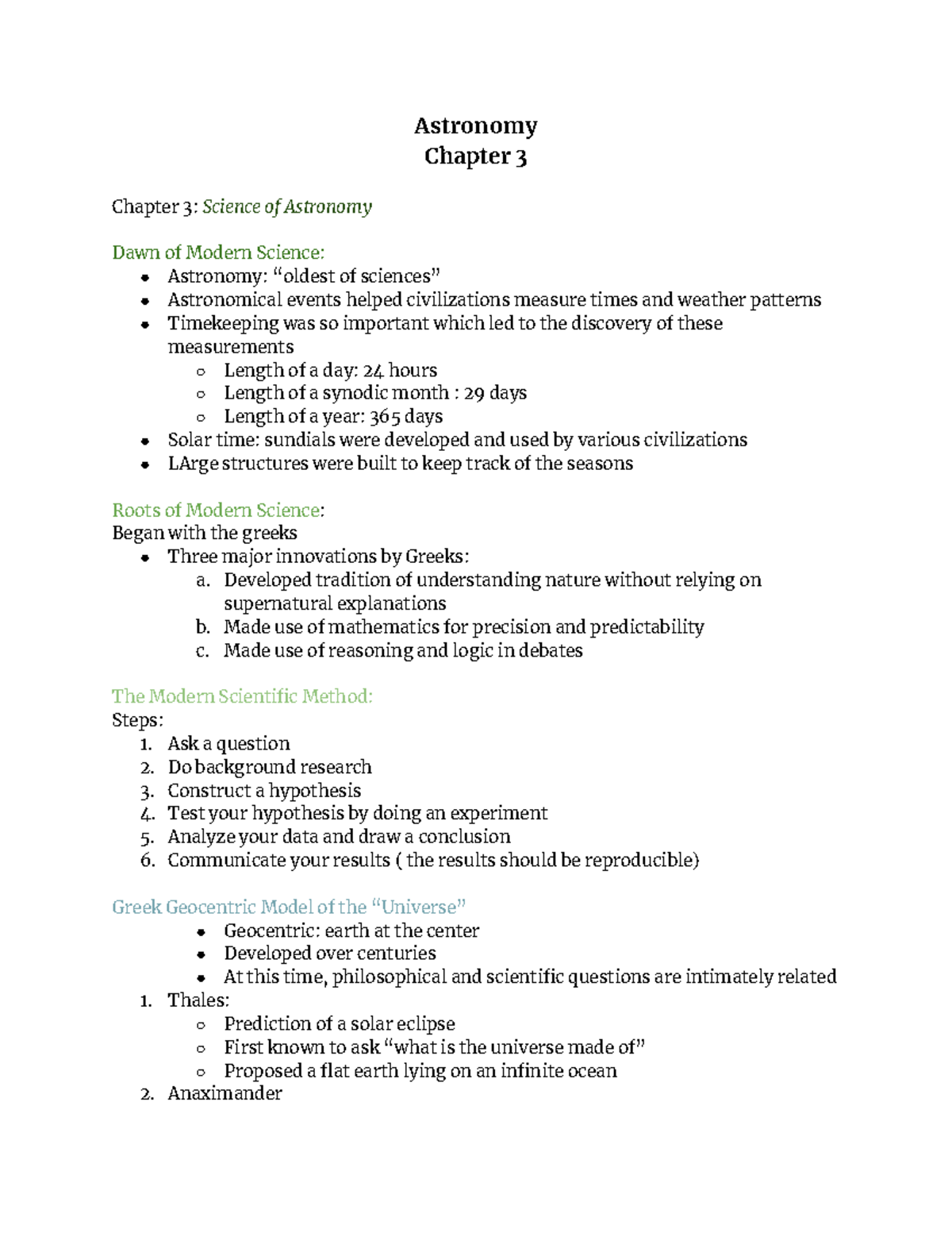 2017 The Solar System(ASTR 105)-Chapter 3 - Astronomy Chapter 3 Chapter ...