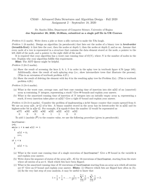 W11 Problem 2 - asdasd - Algorithms and Data Structures - Problem 2: Friday  2 Friday, 12 May 2023 - Studocu