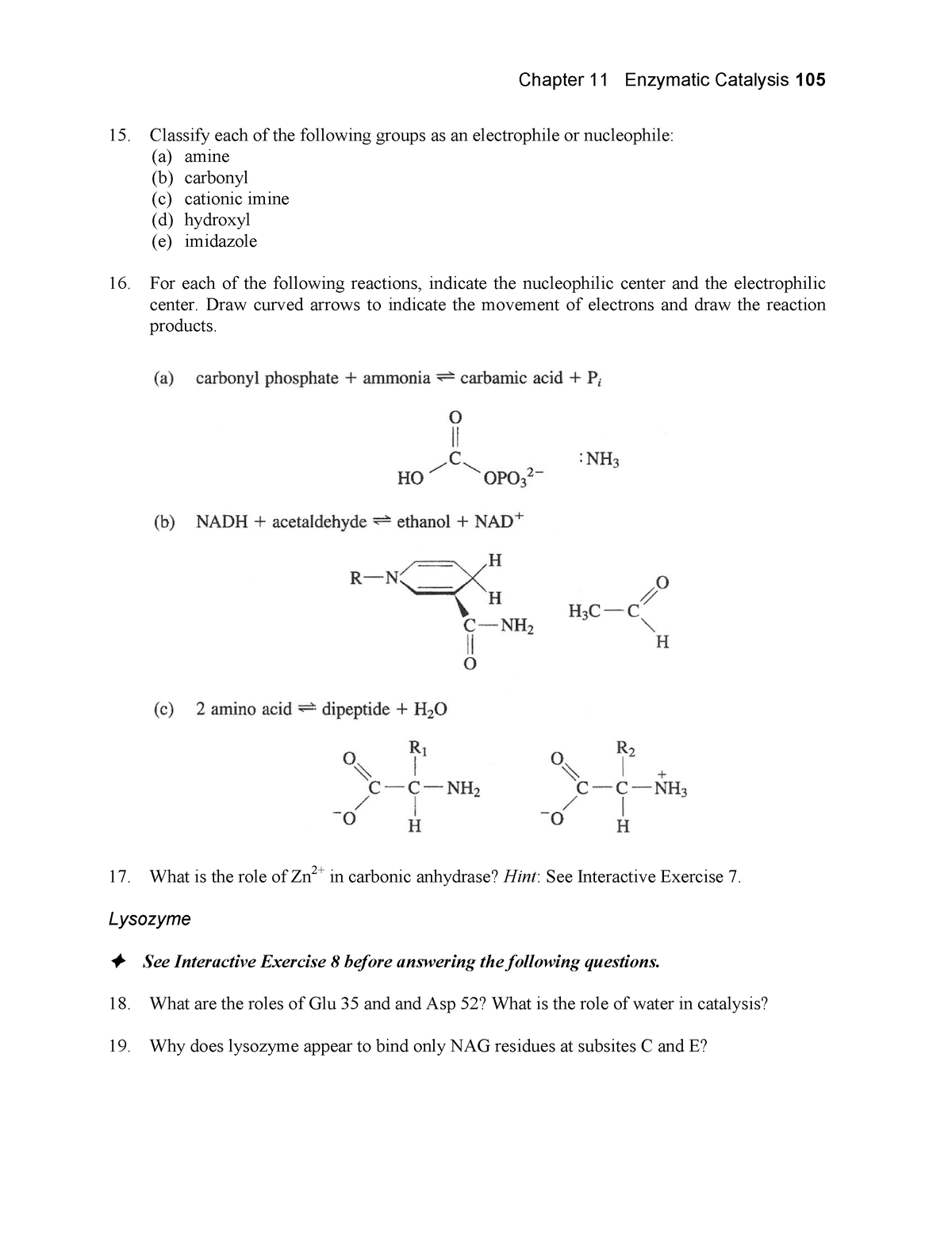 Biochemistry-39 - N/A - Chapter 11 Enzymatic Catalysis 105 Classify