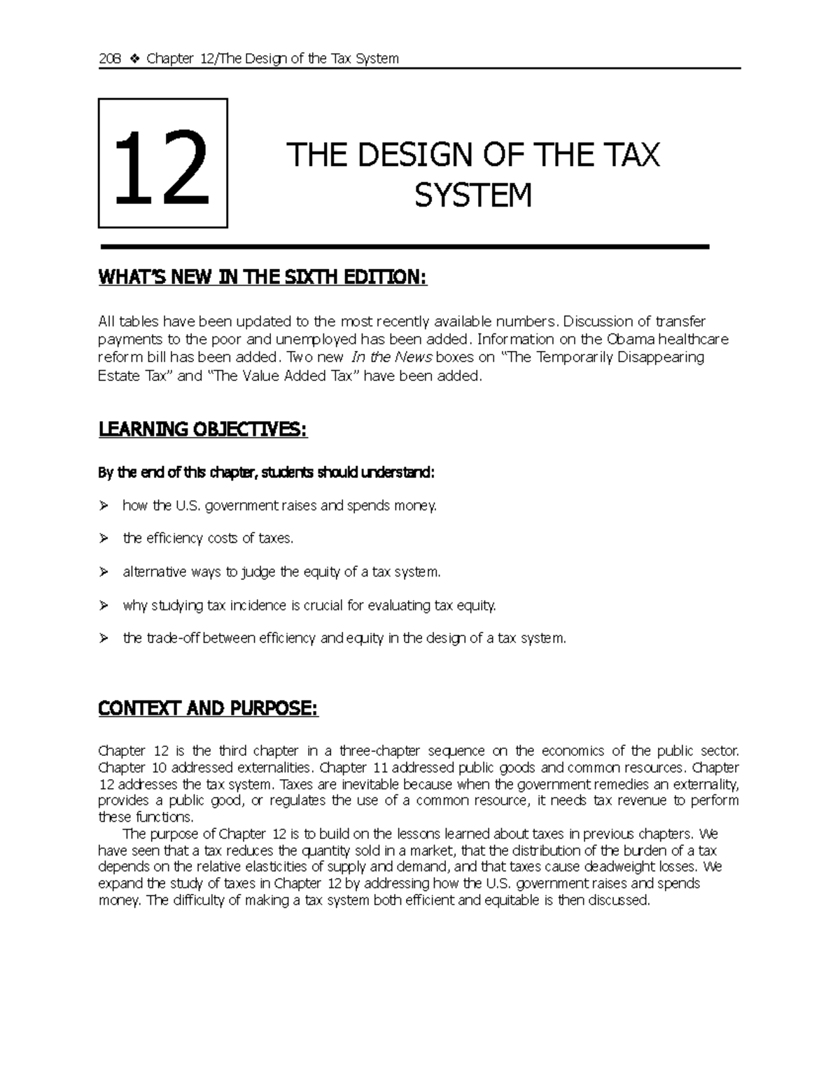 Chapter-12 - WORKSHEET - 208 Chapter 12/The Design of the Tax System ...
