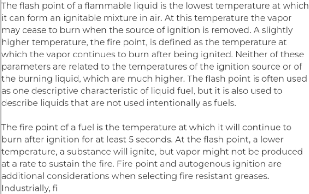 Flash point and fire point Mechanical Engineering Studocu