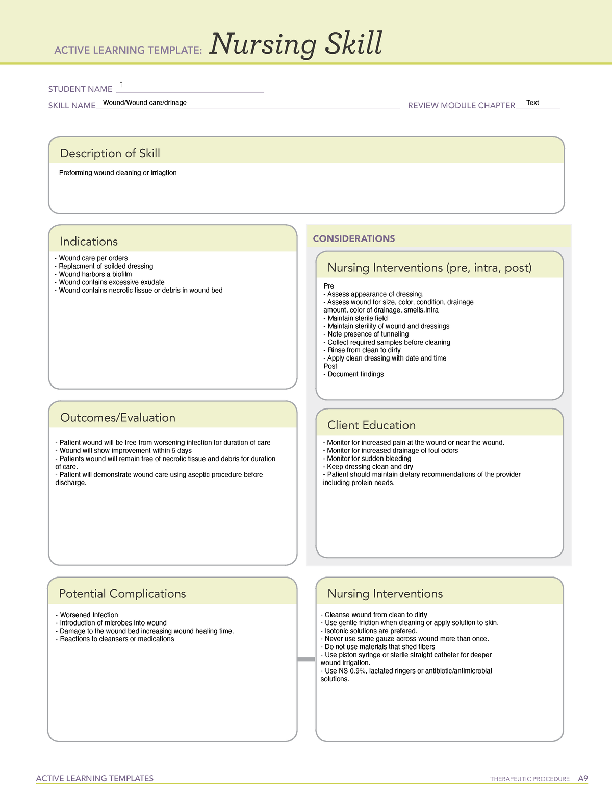 Active Learning Template Nursing Skill form copy - ACTIVE LEARNING ...