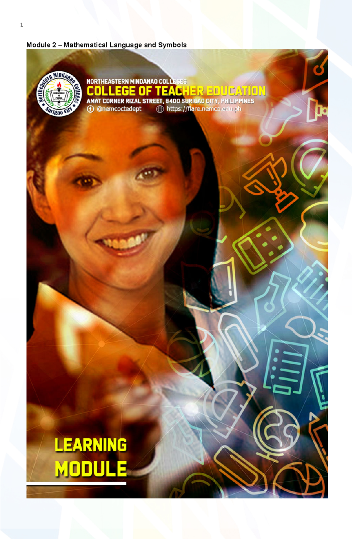 M2L1 - Lecture notes 1-4 - Module 2 – Mathematical Language and Symbols ...