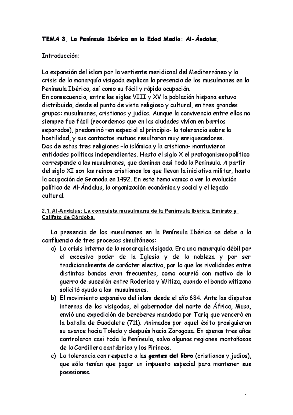 Epigrafes 2 Apuntes de ingles TEMA 3. La Península Ibérica en la