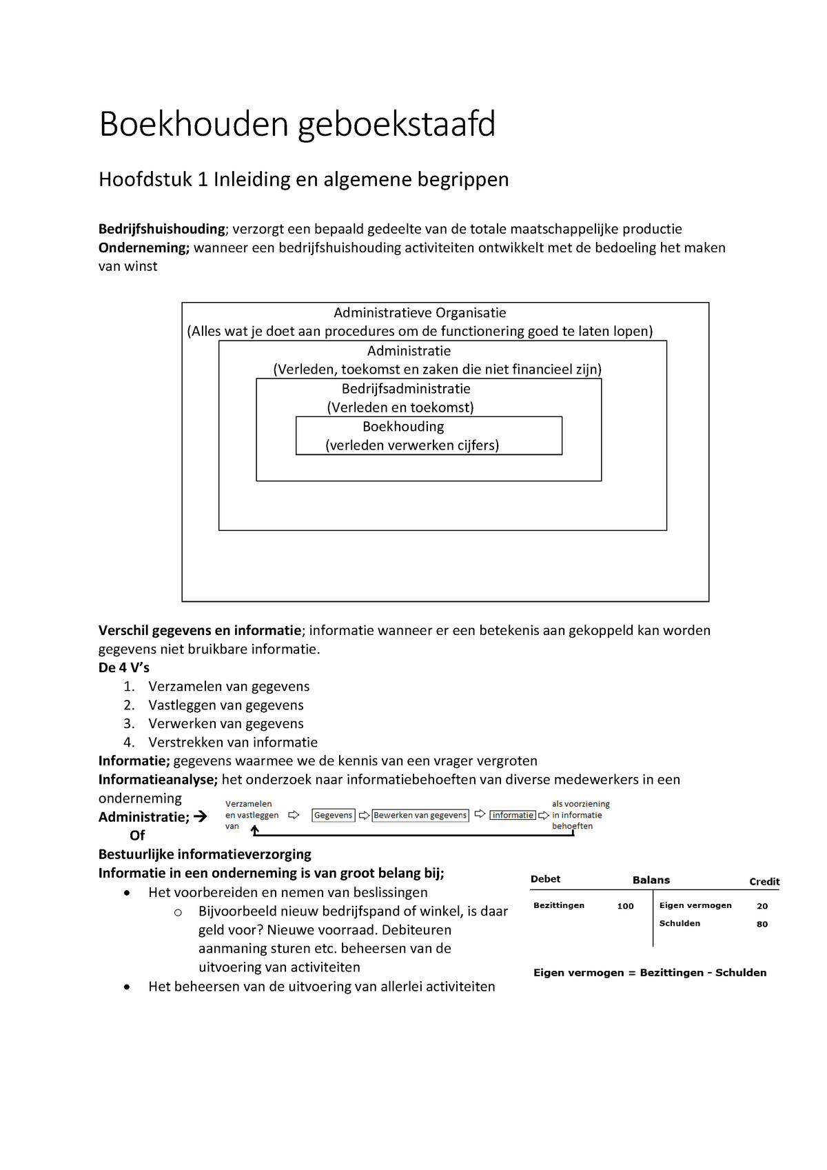 Samenvatting Managementgame Jaarrekening: Boek "Boekhouden Geboekstaafd ...