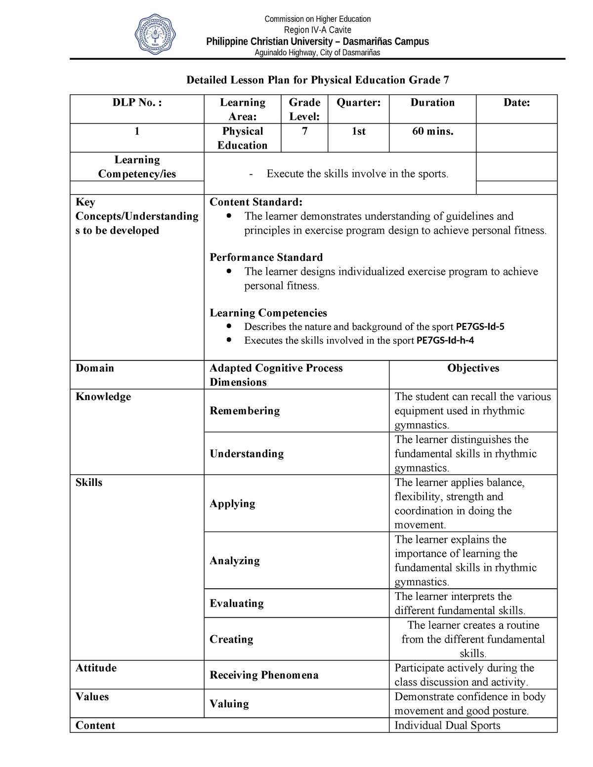 Detailed-Lesson-Plan - Commission on Higher Education Region IV-A ...