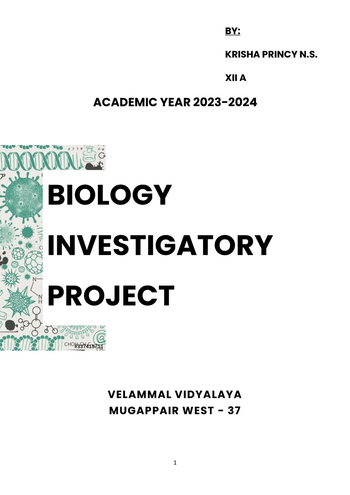 Antibiotics on Organisms - BIOLOGY INVESTIGATORY PROJECT BY: KRISHA ...