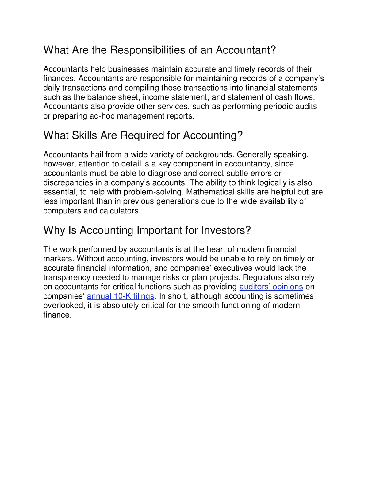 What Are The Responsibilities Of An Accountant - What Are The ...