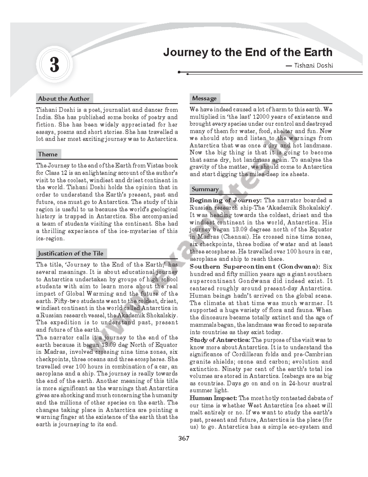 Journey TO THE END 367 About the Author Tishani Doshi is a poet