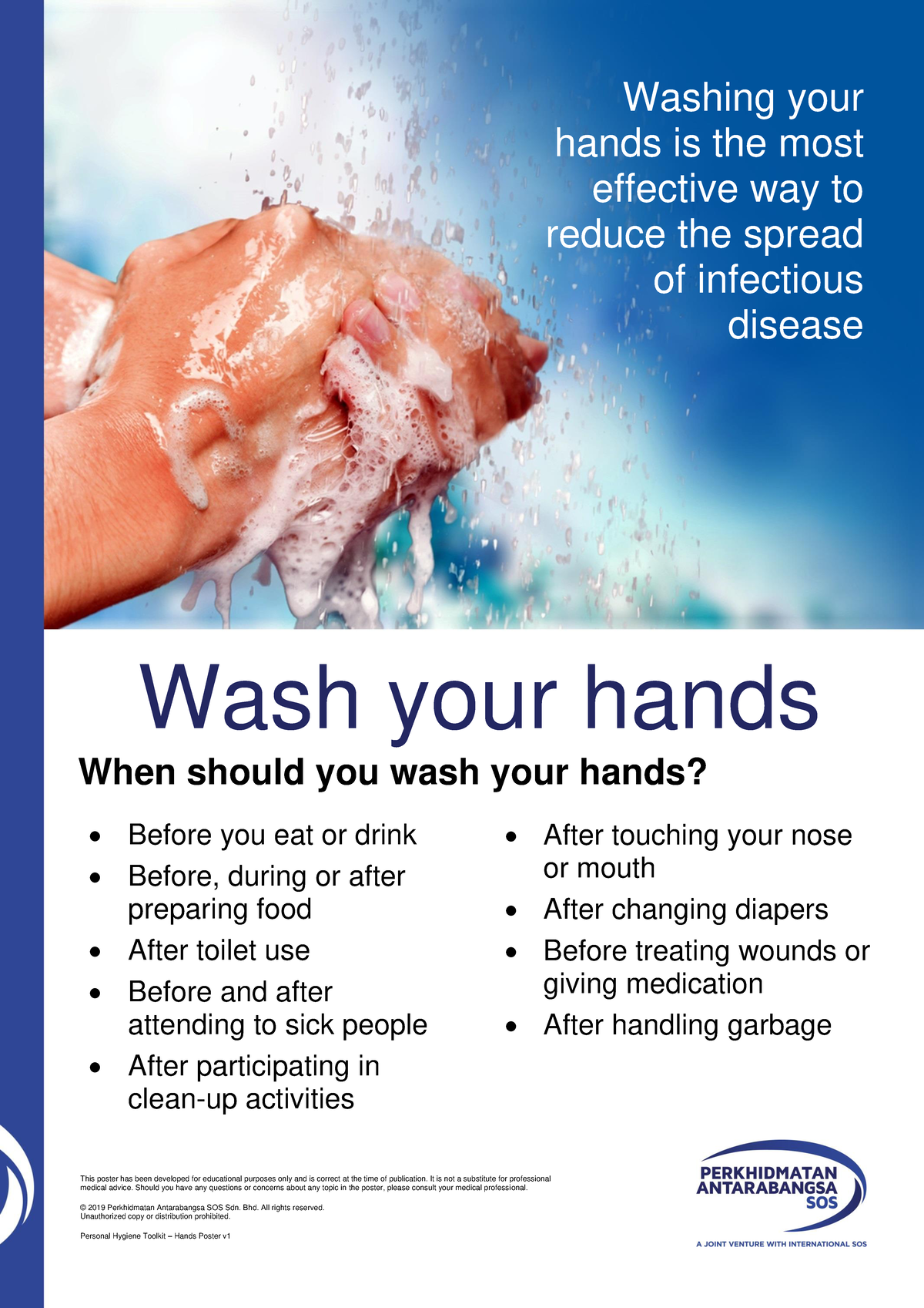 Pkasos Personal Hygiene poster v1 - Eng - Washing your hands is the ...