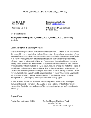 MIT 1025 Notes - MIT 1025 CLASS ONE What is text? -information -words ...