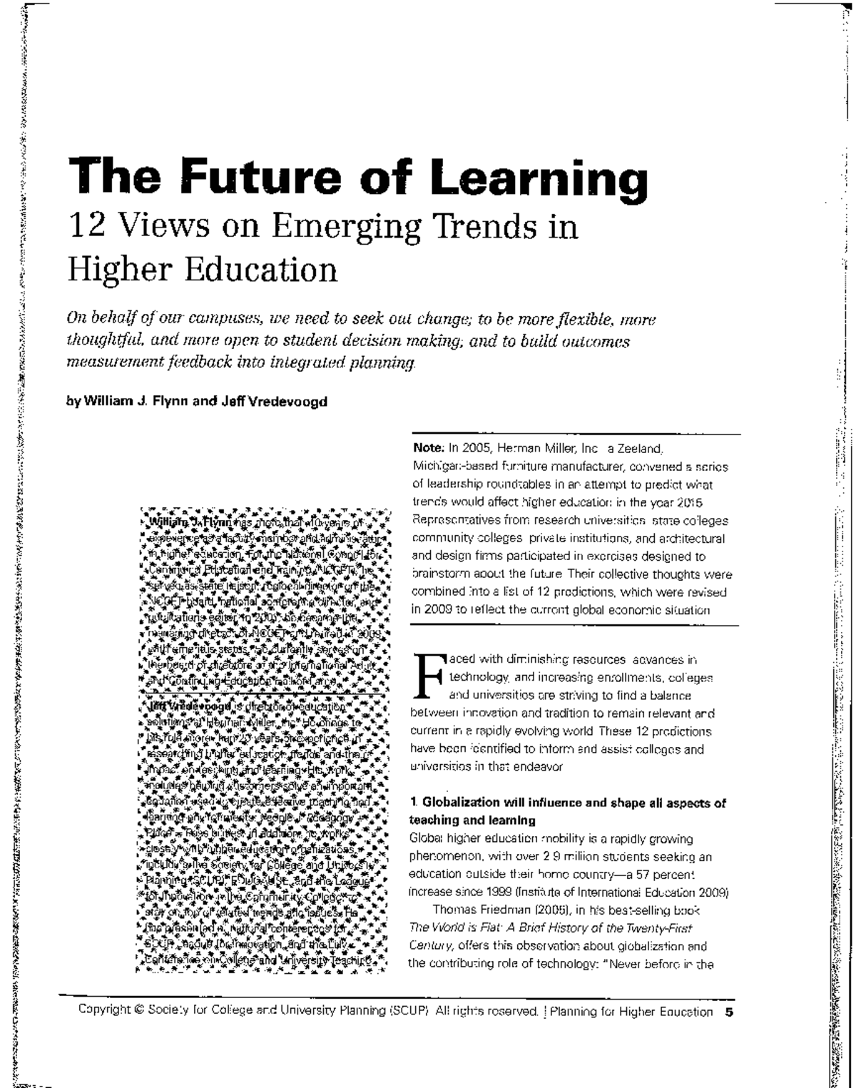 Future of learning - Easy for preparing to courses - Leadership - Studocu