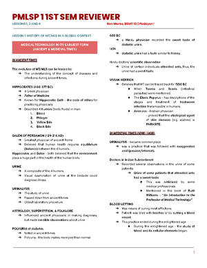 PMLS 1 (Module 2) - Career Opportunities for the Graduate of B. Medical ...