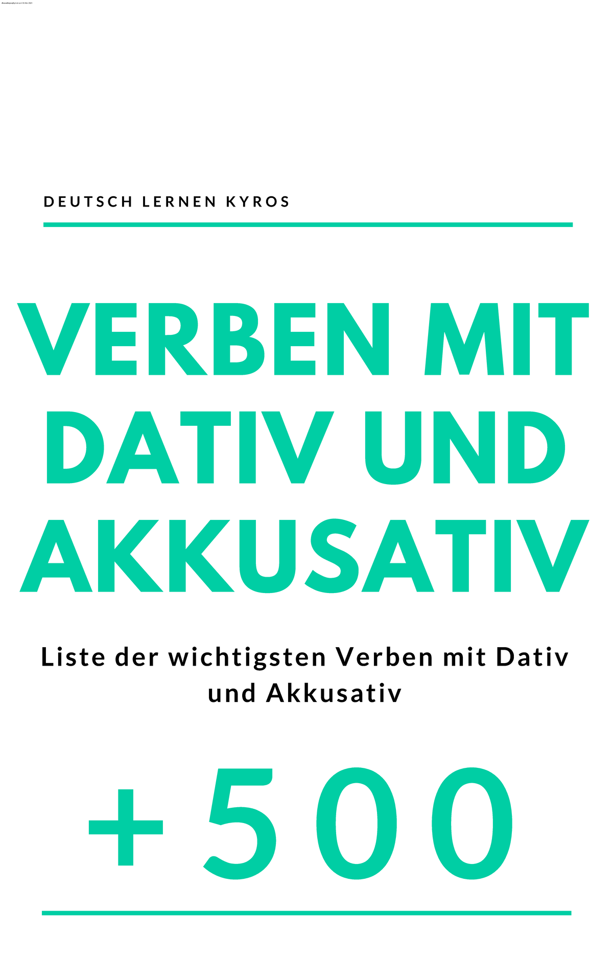 Liste der wichtigsten Verben mit Dativ u - D E U T S C H L E R N E N K ...