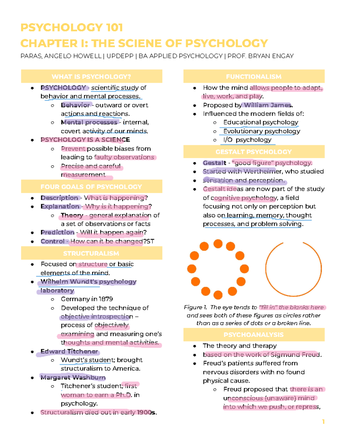 Chapter 1 - The Science of Psychology - CHAPTER I: THE SCIENE OF ...