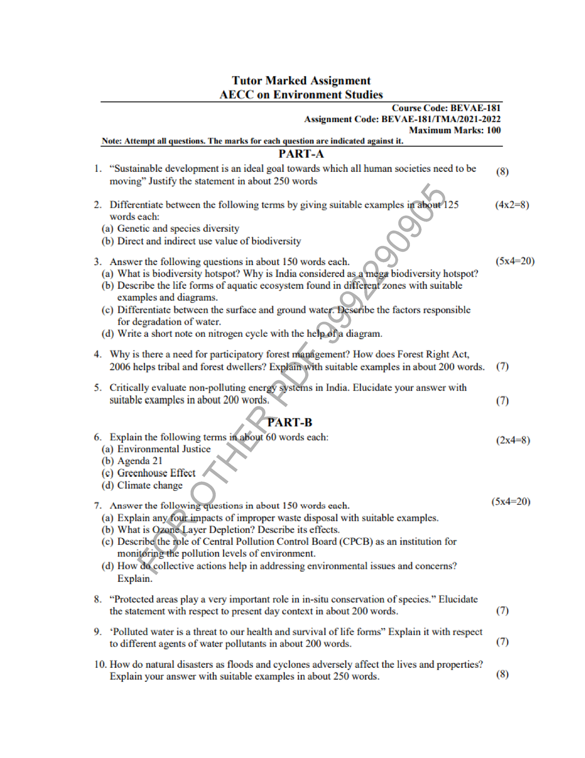 bevae 181 assignment free download pdf