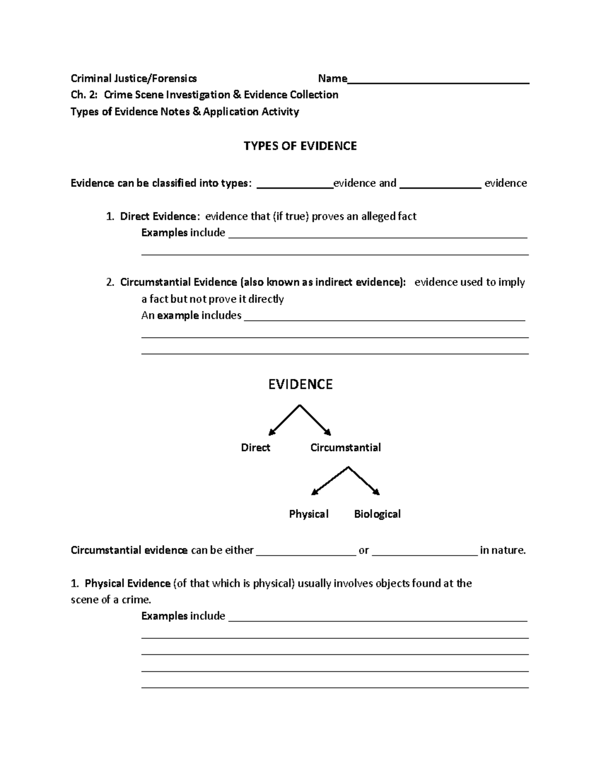 Evidence worksheet - Criminal Justice/Forensics Name_______________________________ Ch. 2: Crime - Studocu evidence-worksheet-criminal-justice-forensics-name-ch-2-crime-studocu