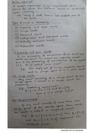 Probility-1 Sabina Islam - Basic Statistics - Studocu