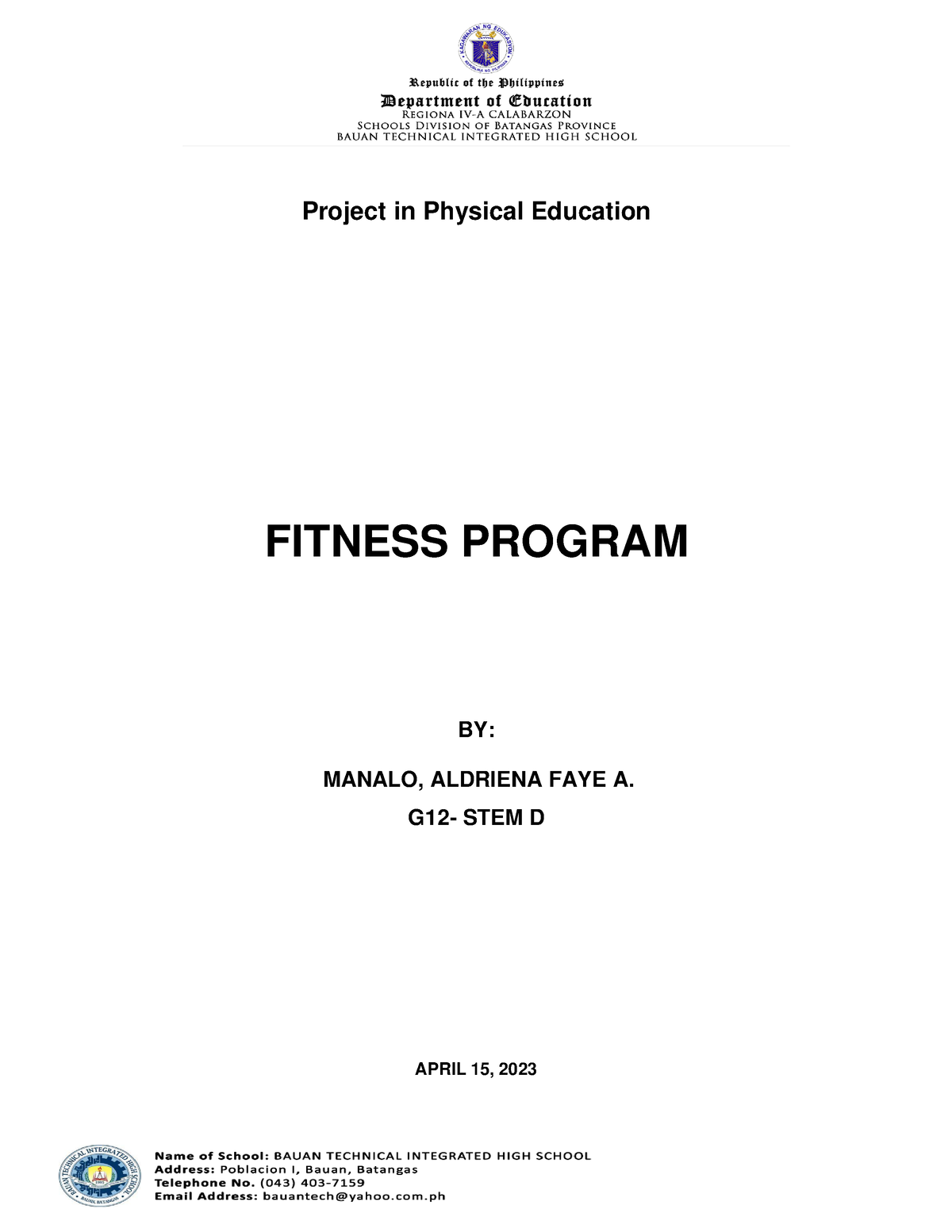 research projects in physical education