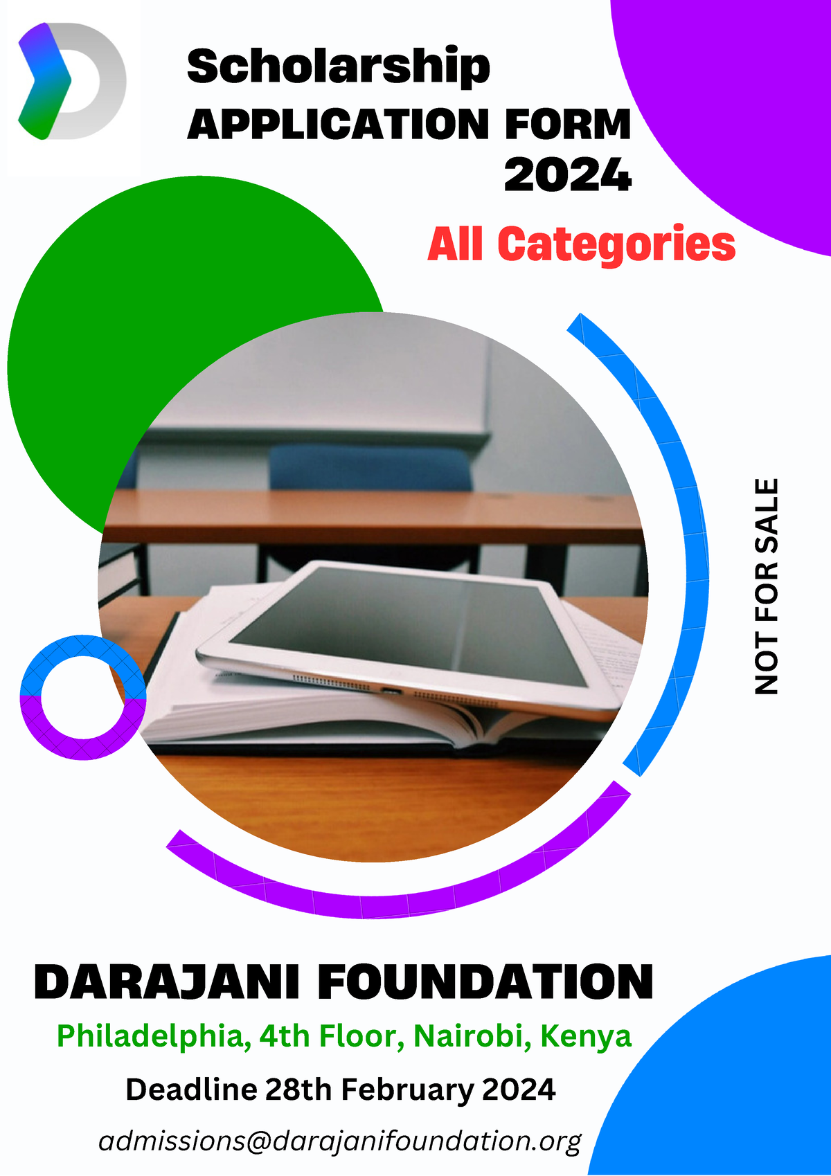 Darajani Scholarship Apllication Form 2024 DARAJANI FOUNDATION