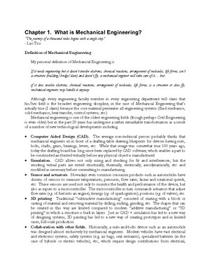 Engine classification - Basic Mechanical Engineering - Studocu