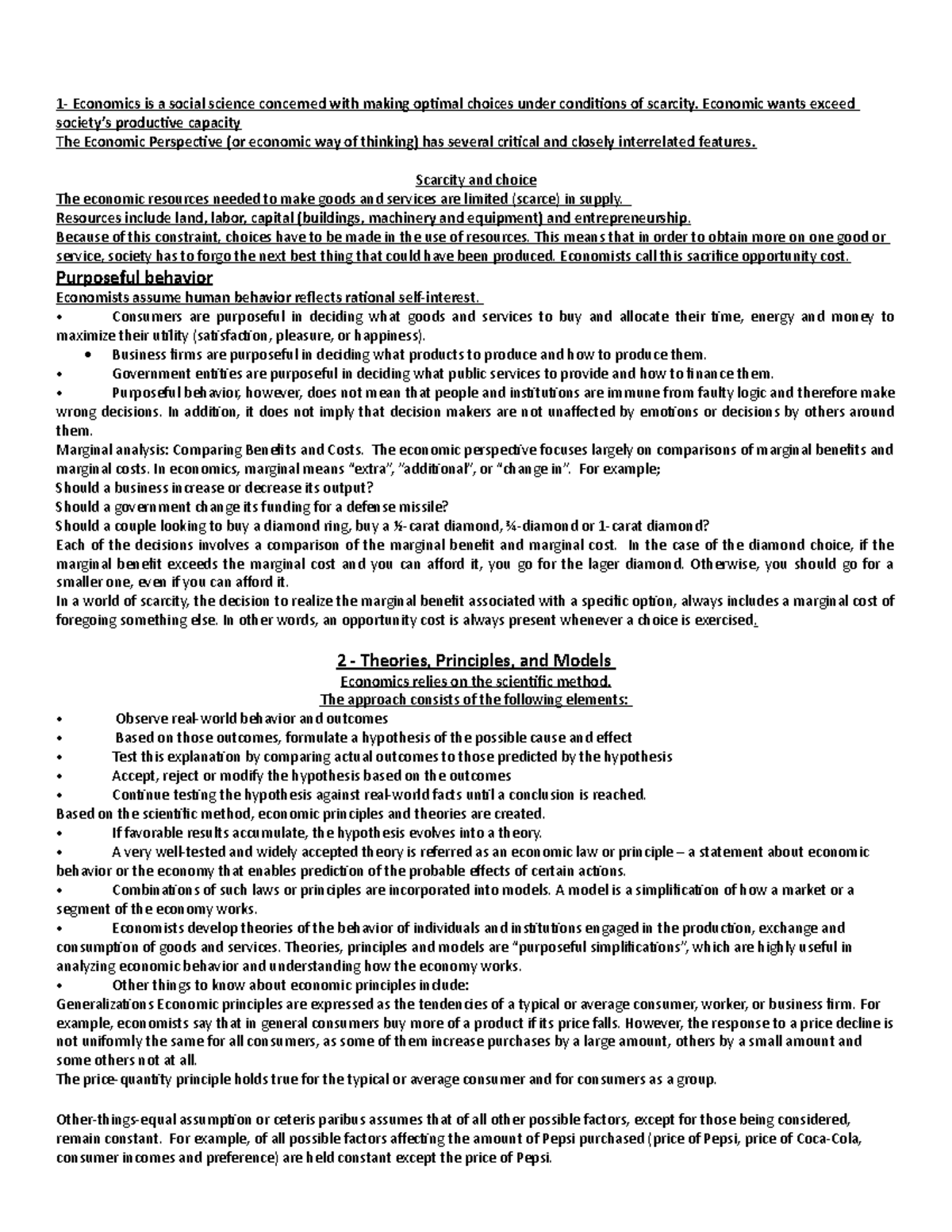 Key Terms Chapter 1-3 - Chapter 1  Economics – The social science  concerned with how individuals, - Studocu