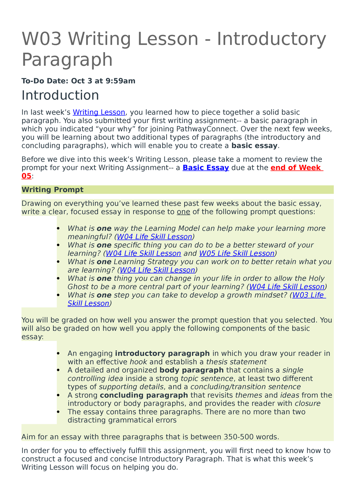 how to do an introduction paragraph