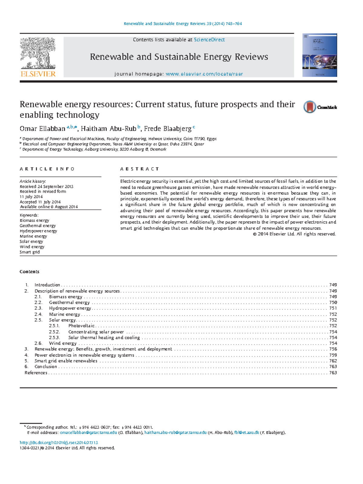 Renewableenergyressources - Renewable energy resources: Current status ...