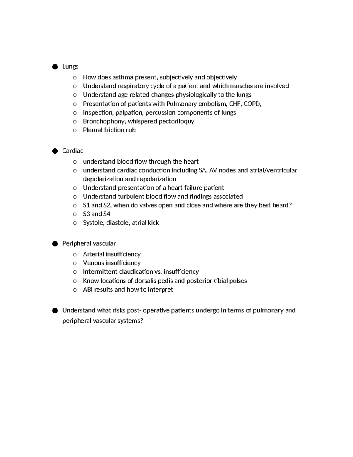 Exam 2 study guide - Lungs o How does asthma present, subjectively and ...
