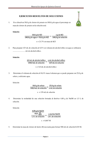 Formulario 3 ( Unidades DE Concentración) - Química - FORMULARIO DE ...