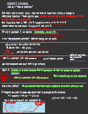 Physical Chemistry (CHM 372) Lecture 20-22 pt.1 Notes - CHM 37200 - Studocu