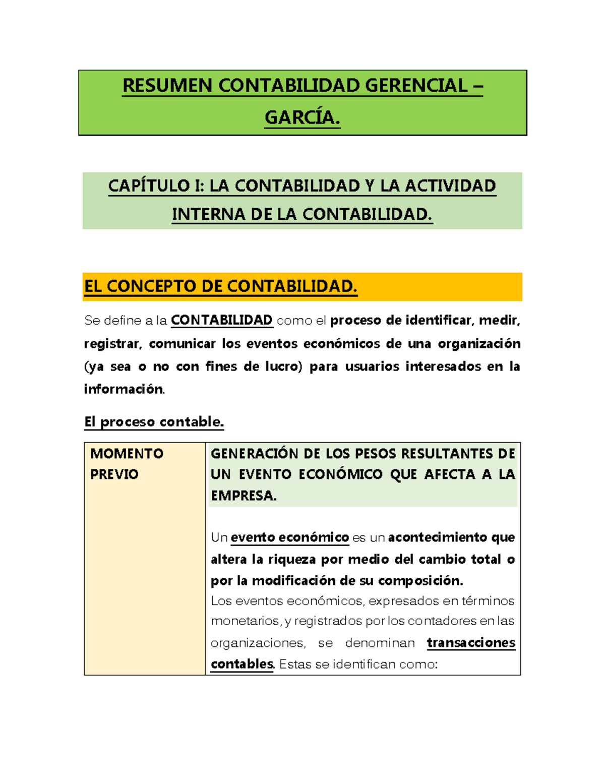 Resumen Contabilidad Gerencial - García - RESUMEN CONTABILIDAD ...